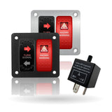 Hazard & Turn Signal Switch Panel with Flasher Relay for UTV & SXS