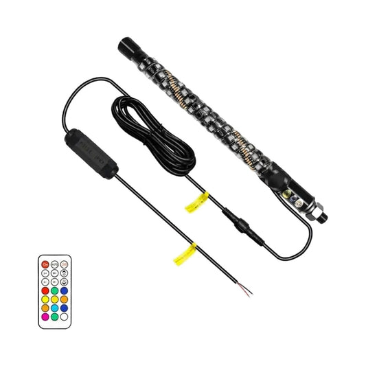 1 ft RGB LED Whip Light with Remote for UTV & SXS studio photo
