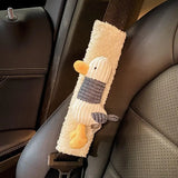 HOUKIG Car Seat Belt Cover Stocking Stuffers Cute Creative Toy Flower Cloud Duck Safety Seatbelt Shoulder Pad Auto Accessory Neck Cushion Protector Seatbelt Shoulder Protector Nice Gift (Duck)