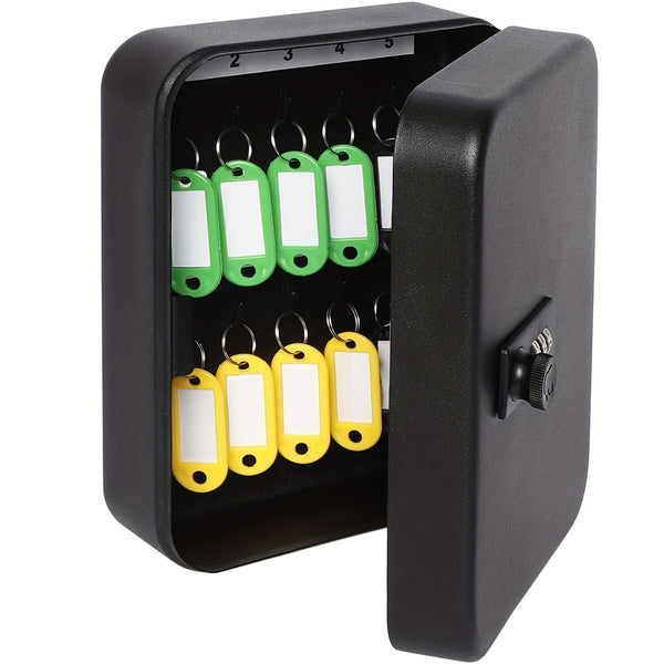 Secure Key Box With Combination Lock, Key Cabinet Wall Mount Lock Box ...
